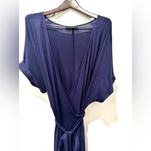 Eloquii Maxi Navy Wrap Dress. Size 18.  Excellent condition